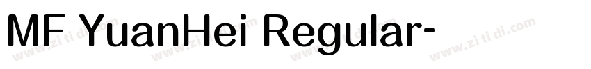 MF YuanHei Regular字体转换
